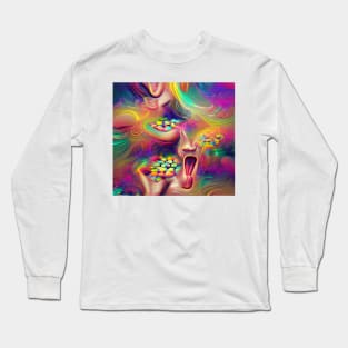 Psychedelic Ecstasy Long Sleeve T-Shirt